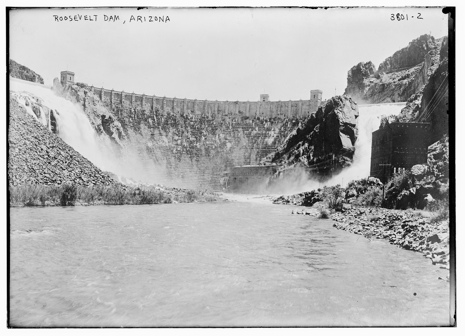 Roosevelt Dam, Arizona, n/a — historic photograph