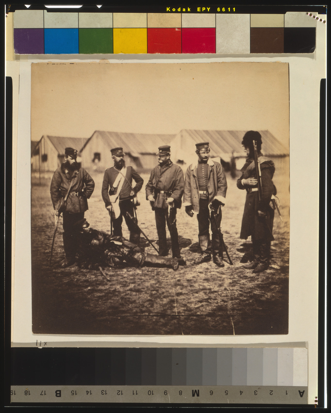 Lieutenant Colonel Munro & officers of the 39th Regiment, [1855] — historic photograph