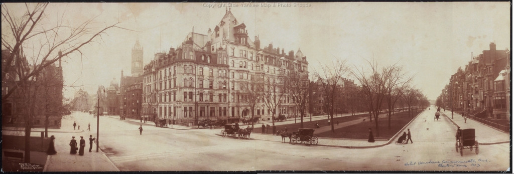 Hotel Vendome corner, Boston, panoramic photograph c.1903, 1903 — historic photograph