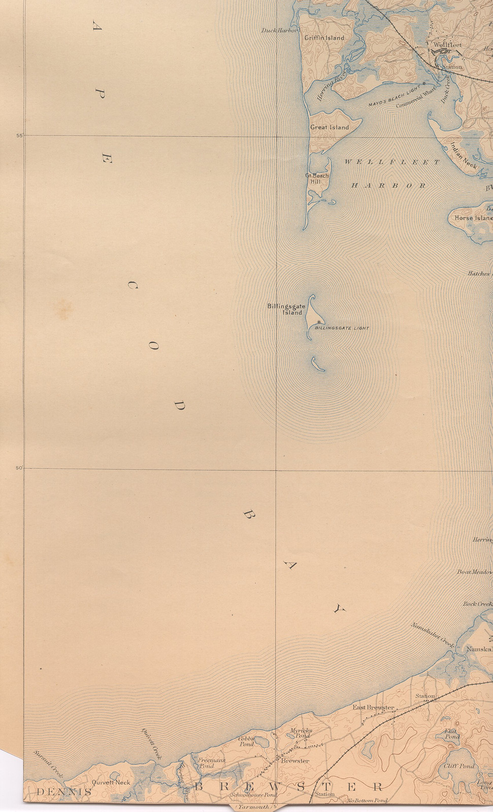 well 93 sw, Massachusetts — antique map