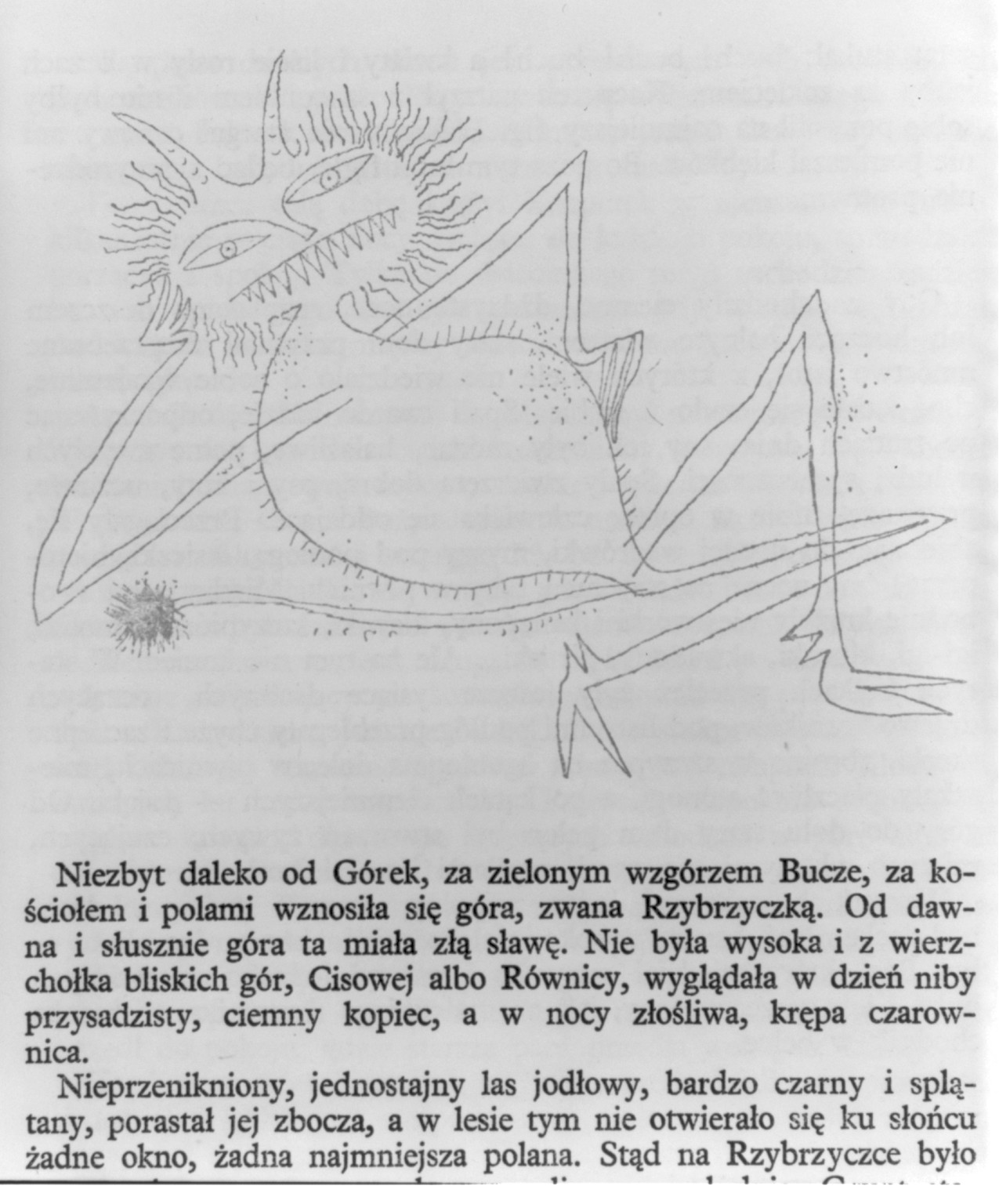 [Contemporary illus. from slavic book: reclining satanic figure], [no date recorded on caption card] — historic print