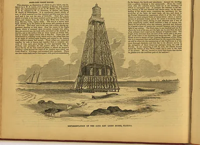 Representation of the Sand Key Light House, Florida