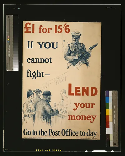 f1 for 15/6. If you cannot fight - lend your money. Go to the post office to-day / printed by David Allen & Sons Ld., Harrow, Midx.