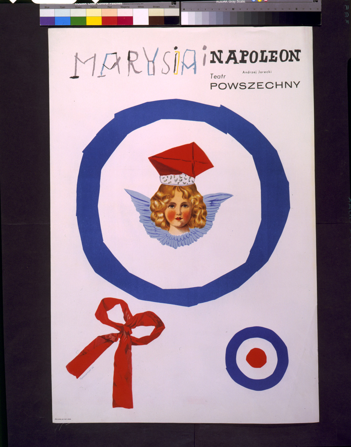 Marysia i Napoleon [by] Andrzej Jarecki [at the] Teatr Powszechny / Tomaszewski., [19]64. — vintage poster