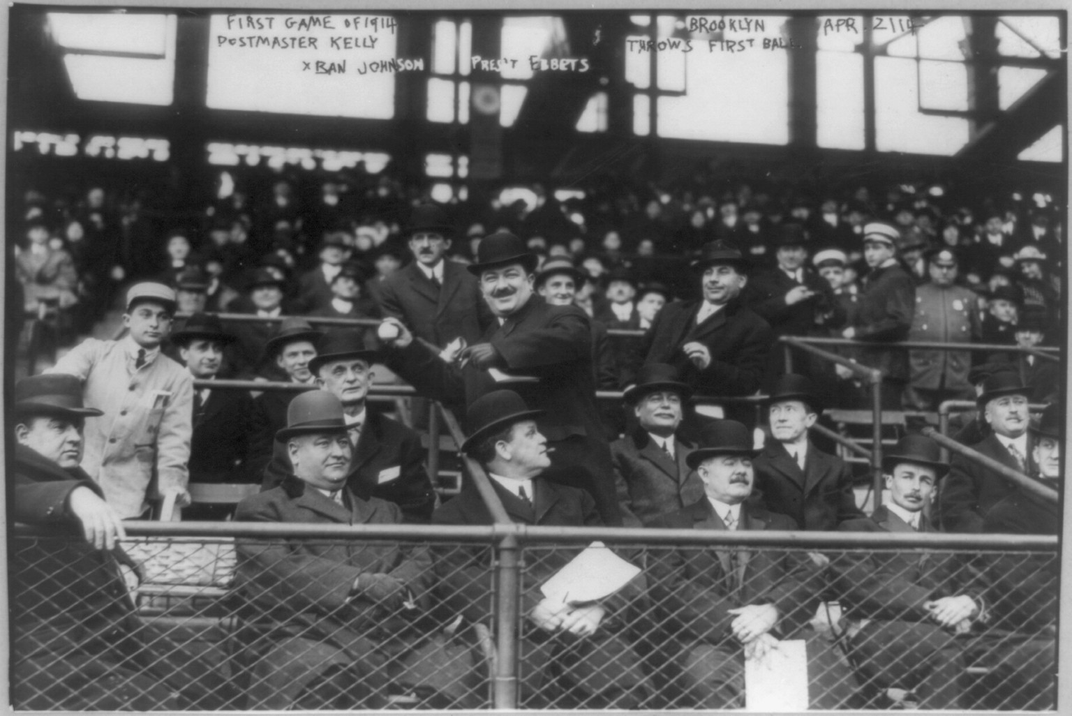 Baseball - opening day., 1914 April 2. — historic photograph