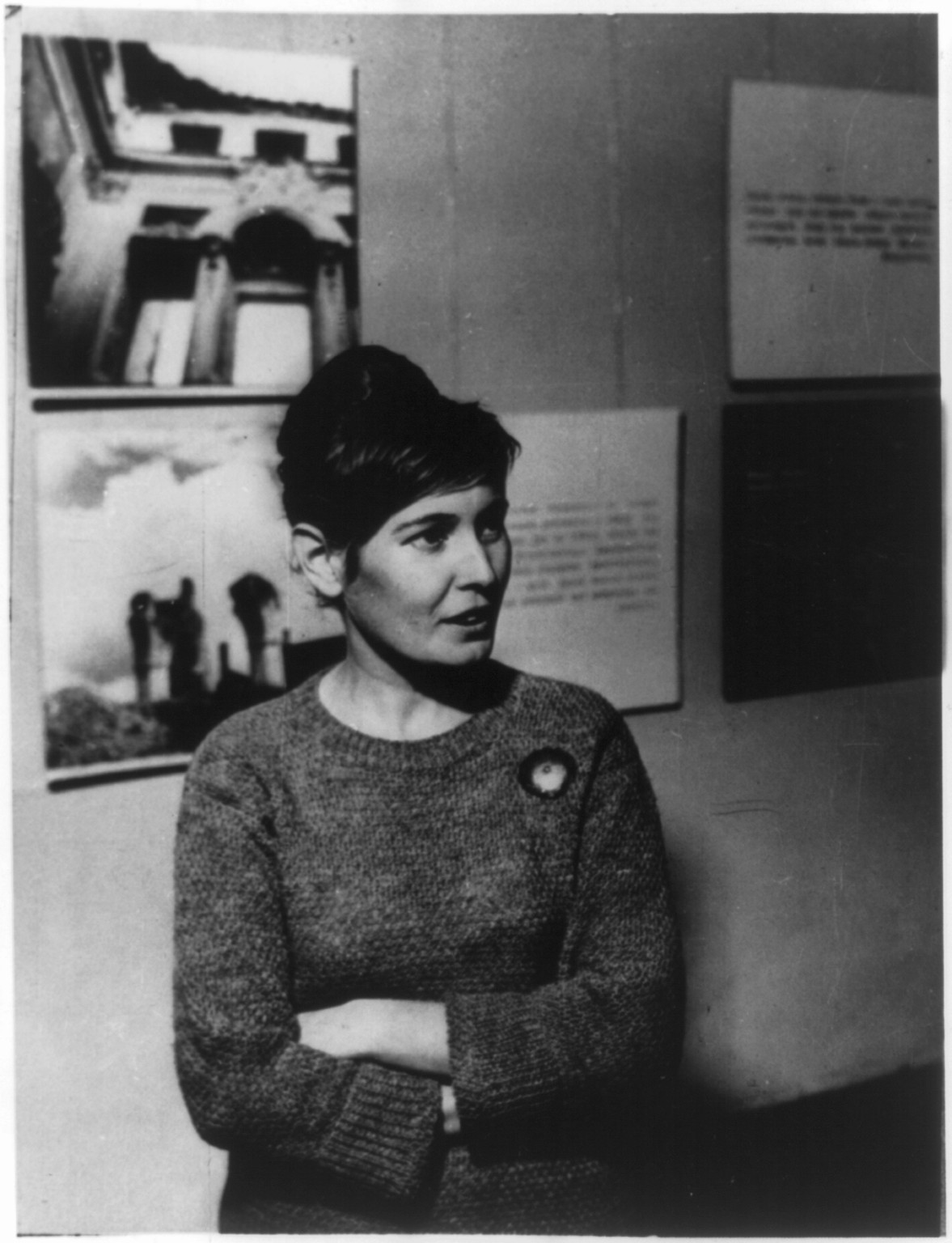 [Mrs. Elia Skalska, half length portrait, facing right. Art historian in the Polish Painting Division at the National Museum in Warsaw] — historic photograph