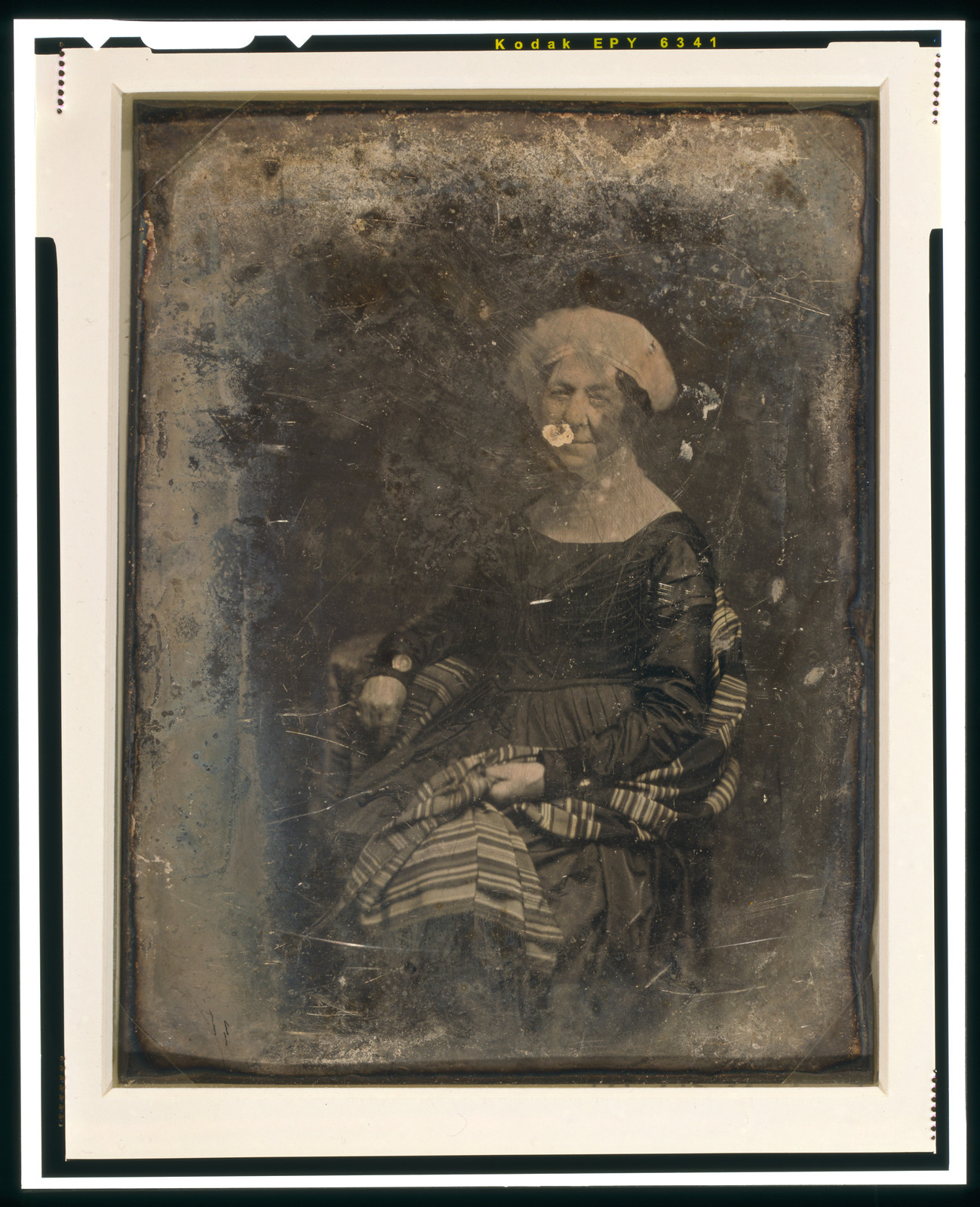 [Dolley Madison, three-quarter length portrait of a woman, facing front, seated], [1848] — historic photograph