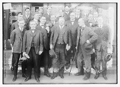 Roosevelt & reporters - Syracuse