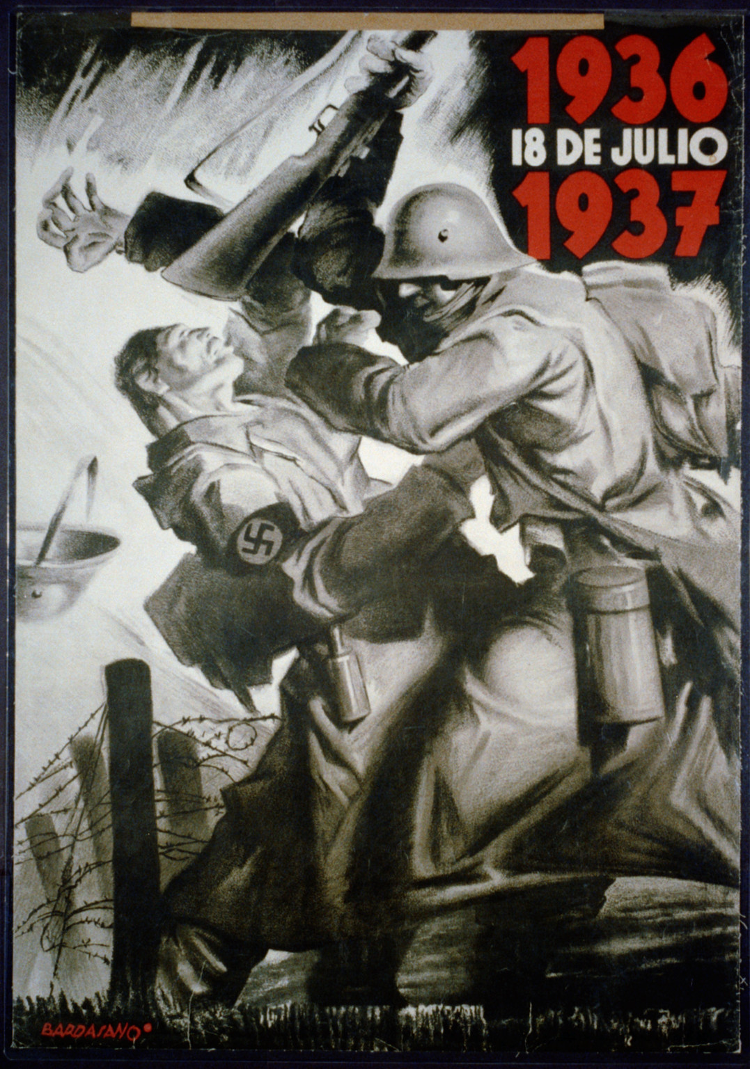 1936, 18 de Julio 1937, [Spain : s.n., 1937] — vintage poster