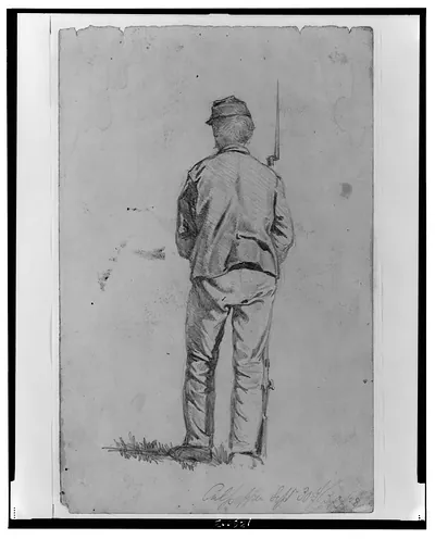 [Infantryman on guard--Culpeper Court House, Va.]