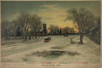 Christmas Eve, painted by W.F. Bauer