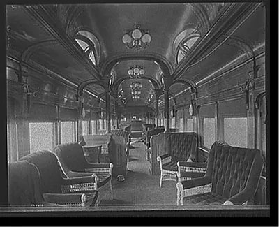 [Pere Marquette Railroad parlor car no. 30]
