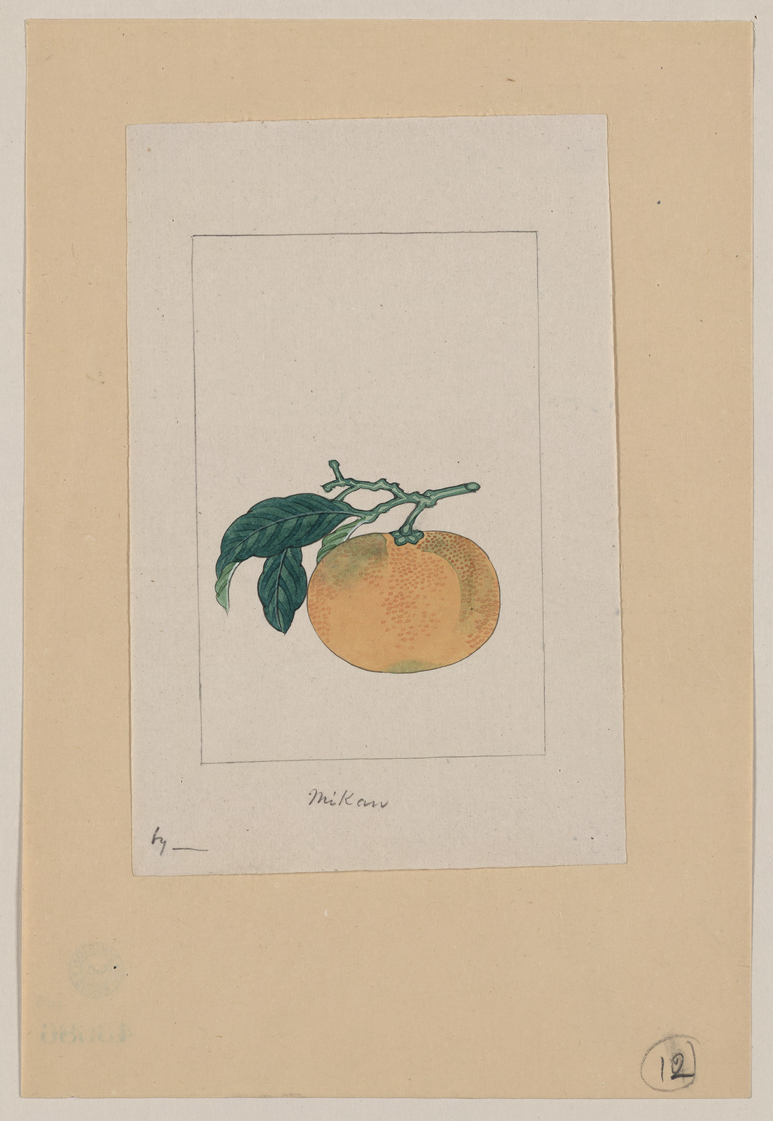 [Japanese drawing], 1750 — historic drawing