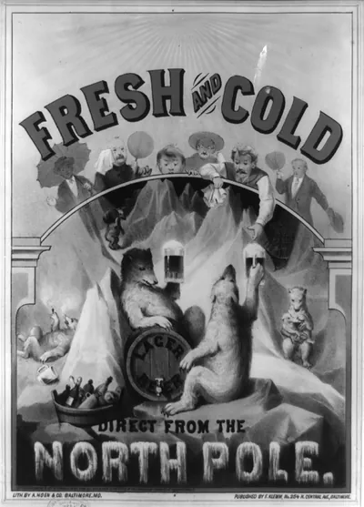 Fresh and cold--Direct from the North Pole / Lith. by A. Hoen & Co.