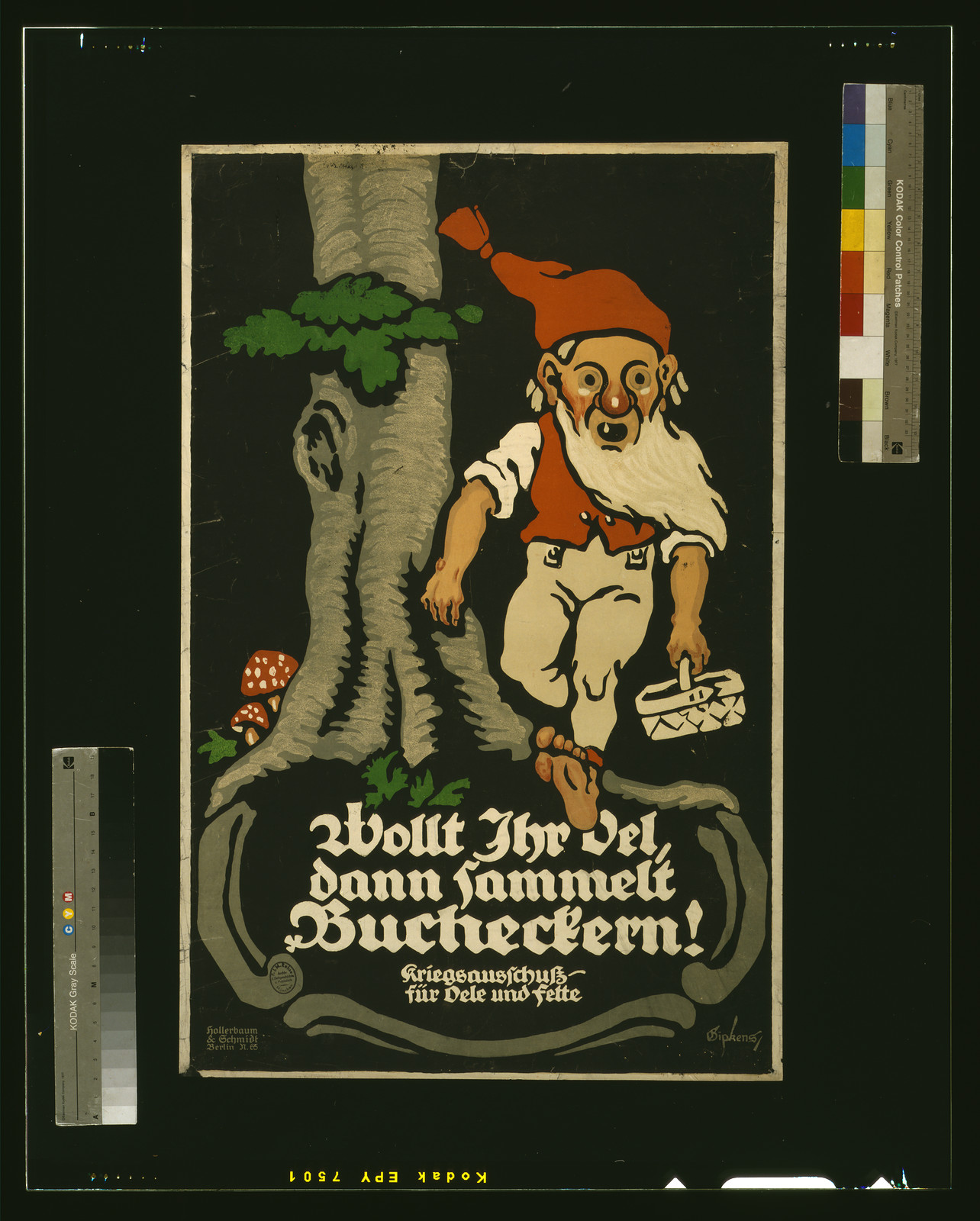Wollt Ihr Öl, dann sammelt Bucheckern!, 1917 — historic image