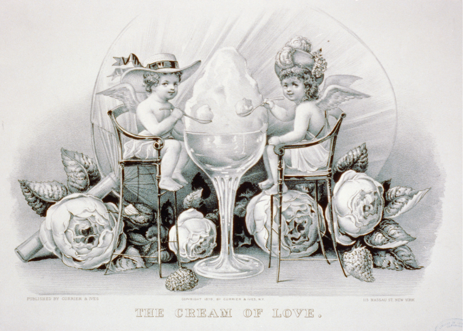The cream of love, New York : Published by Currier & Ives, c1879. — antique lithograph