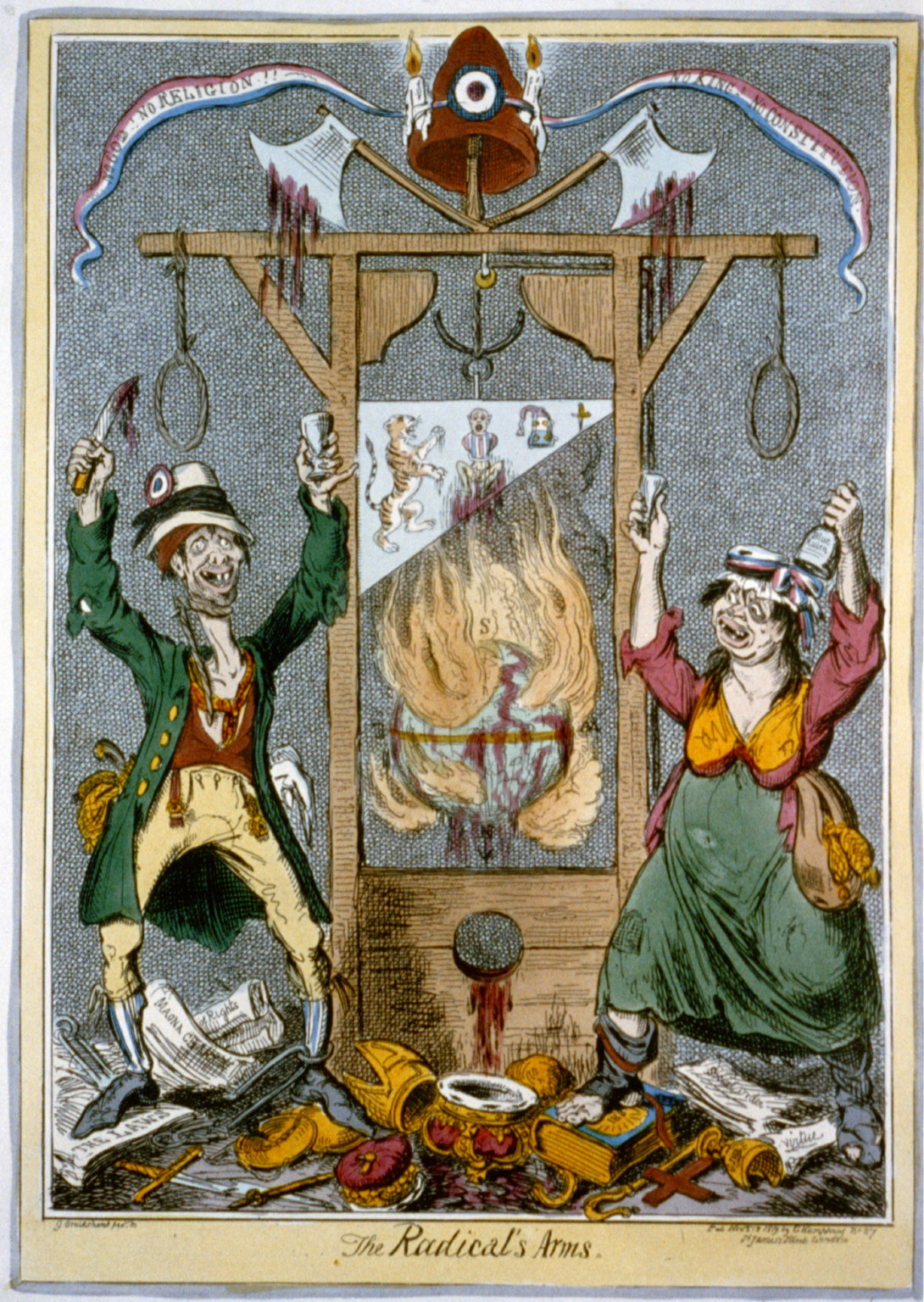 The radical's arms, 1819 Nov. — historic print
