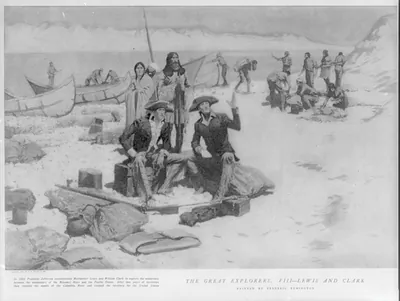 [Lewis and Clark at the mouth of the Columbia River] 1805