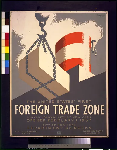 The United States' first foreign trade zone, Staten Island, city of New York, opened February 1, 1937 / Herzog.