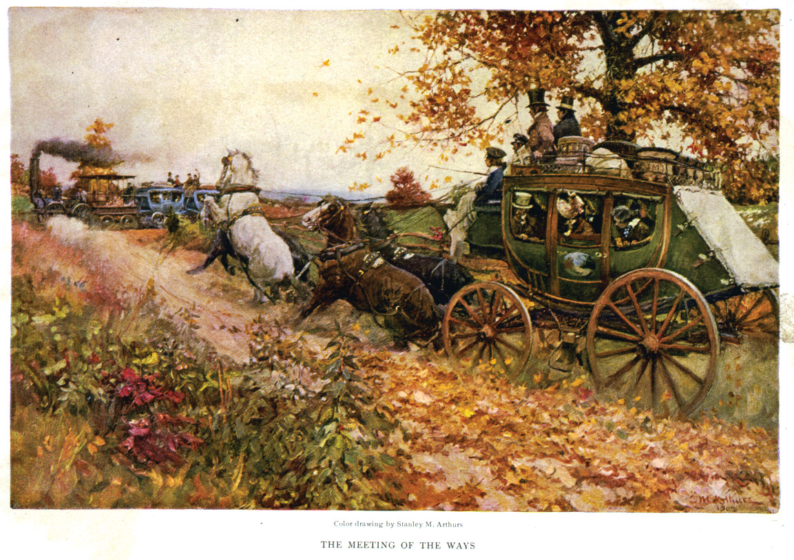 The meeting of the ways / S.M. Arthurs., [190-(?)] — historic print