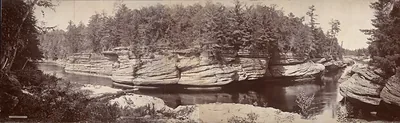 The Narrows Dells of the Wisconsin, 1900