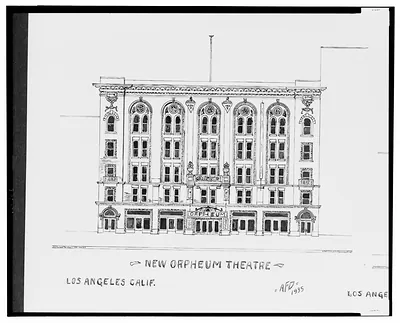 [New Orpheum Theatre and Orpheum Theatre (Modern Vaudeville), Los Angeles, California] / AFD 1935.