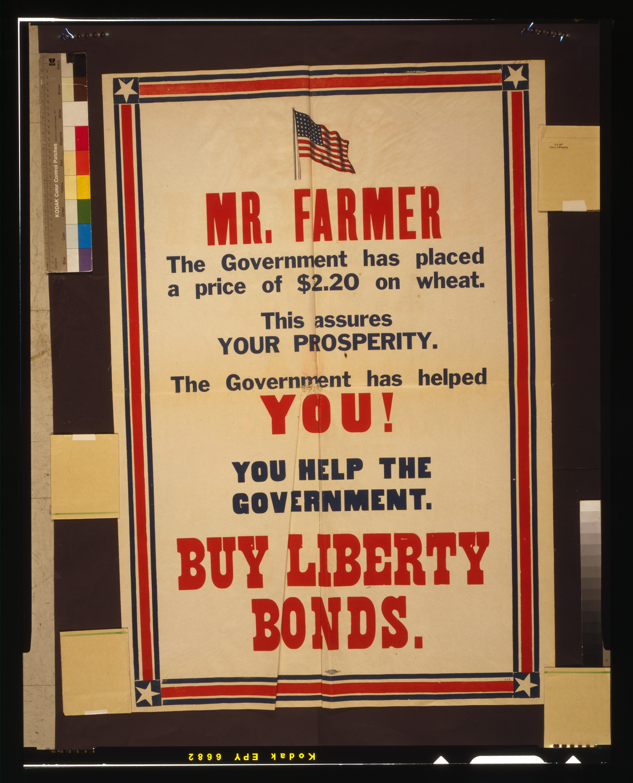 Mr. Farmer [...] The government has helped you! You help the government - Buy Liberty Bonds, [1917] — vintage poster