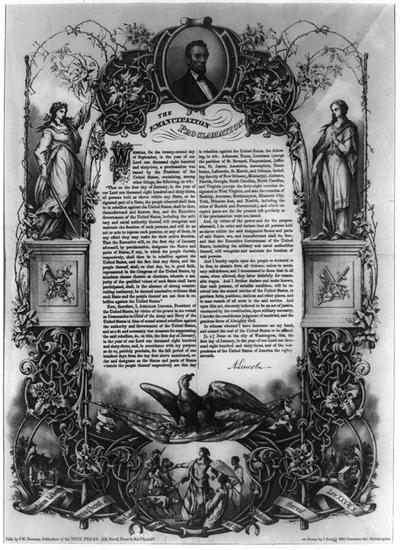The Emancipation proclamation