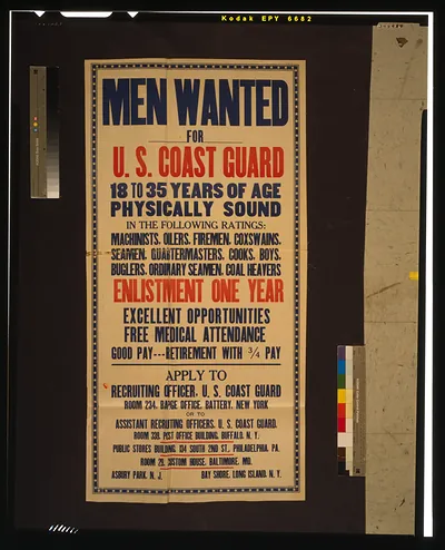 Men wanted for U.S. Coast Guard