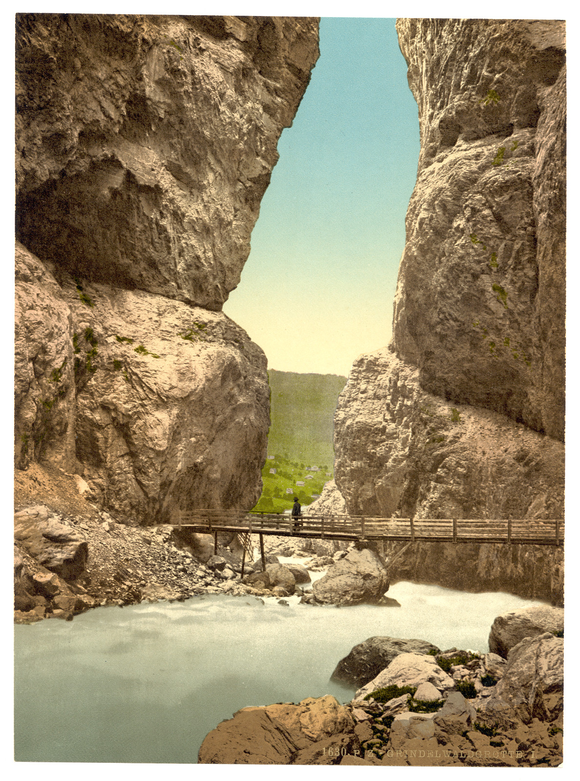 Grindelwald grotto I Bernese Oberland Switzerland, [between ca. 1890 and ca. 1900]. — historic print
