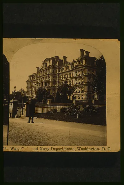 War S[tate] and Navy Departments Washington D.C.
