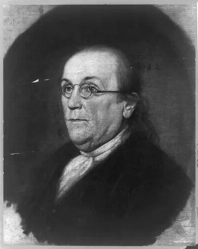 [Benjamin Franklin, 1706-1790, bust portait, facing left]