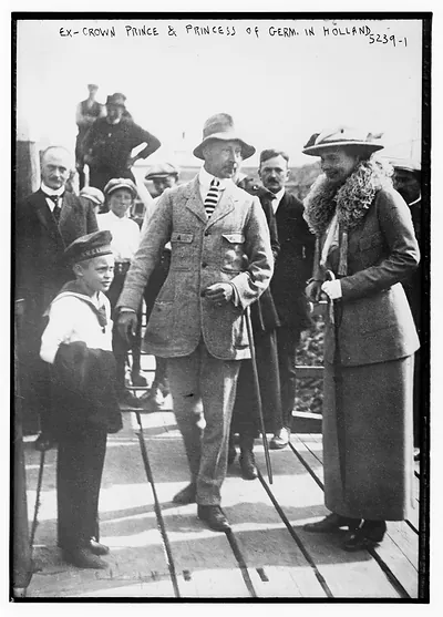 Ex - Crn. Prince & Princess of Germany in Holland