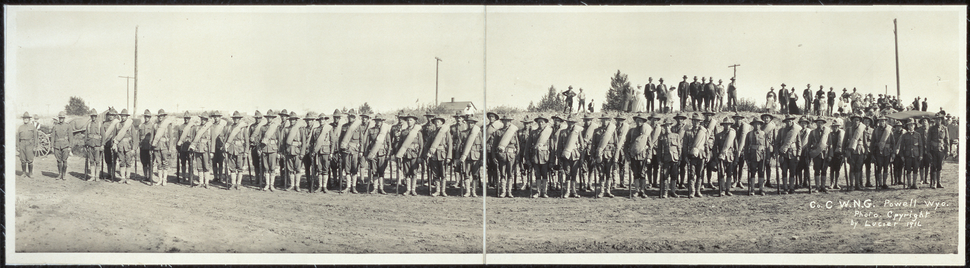 Co. C, W.M.G., Powell, Wyoming, 1916, 1916 — historic image