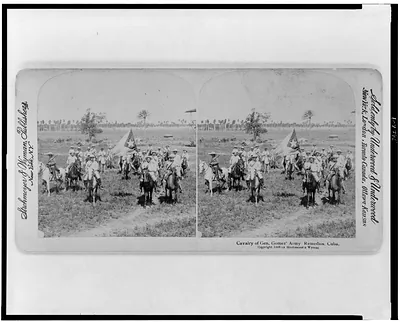 Cavalry of Gen. Gomez' army, Remedios, Cuba