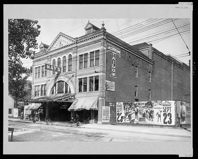 May's Opera House and Jas. W. Brown Tailor Shop