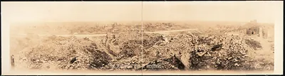 The Destroyed town of Richecourt, France, 1919