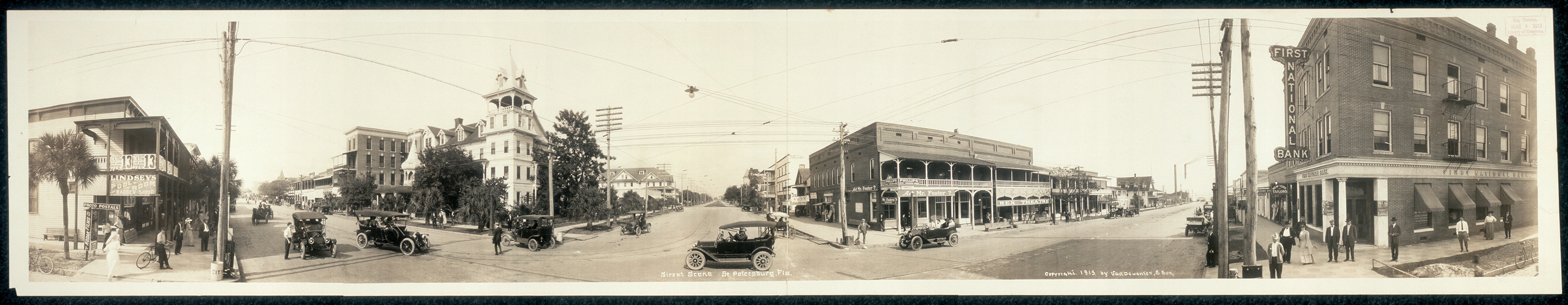 Street scene St. Petersburg, Florida, 1913, 1913 — historic image