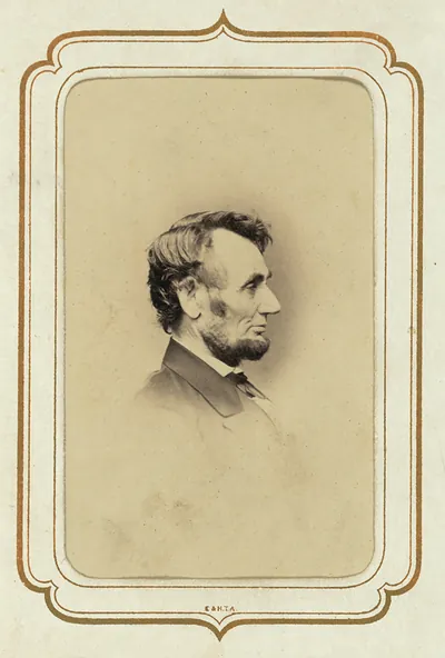 Abraham Lincoln, head-and-shoulders portrait, facing right