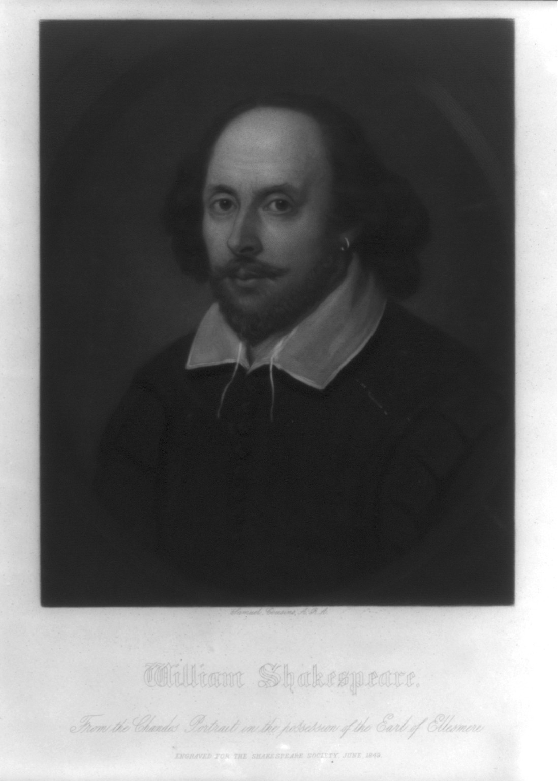 William Shakespeare / Samuel Cousins, A.R.A. — historic print