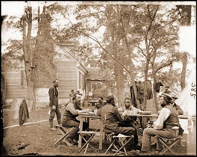Cumberland Landing Va. Secret Service men at Follers House