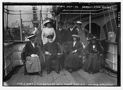 Edw. Beens, Mrs. Siebert, Colgate Hoyt, etc. on ship