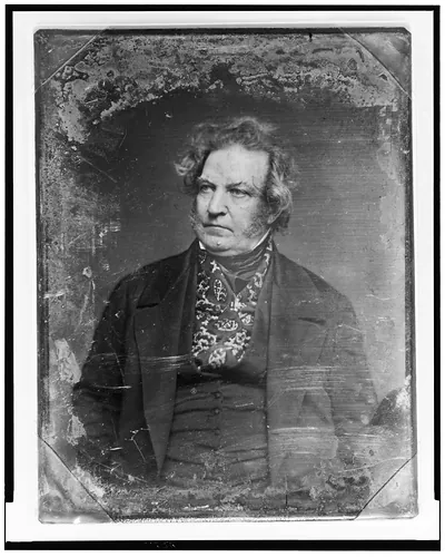 Daguerreotype portrait of an unidentified man, half-length