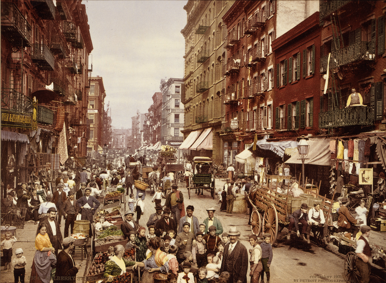 Mulberry Street, New York City, [ca. 1900] — historic print