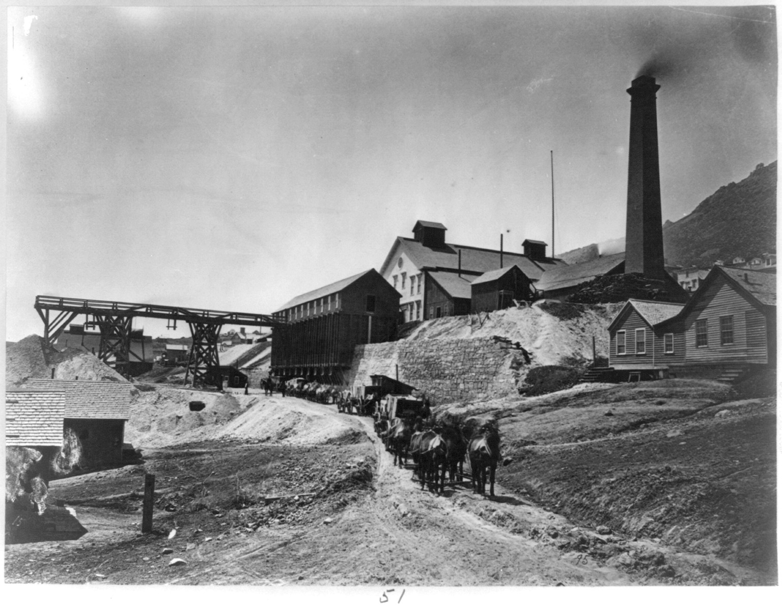 Savage Works, Virginia [City], Nevada / T. H. O'Sullivan, phot., [1868] — historic photograph