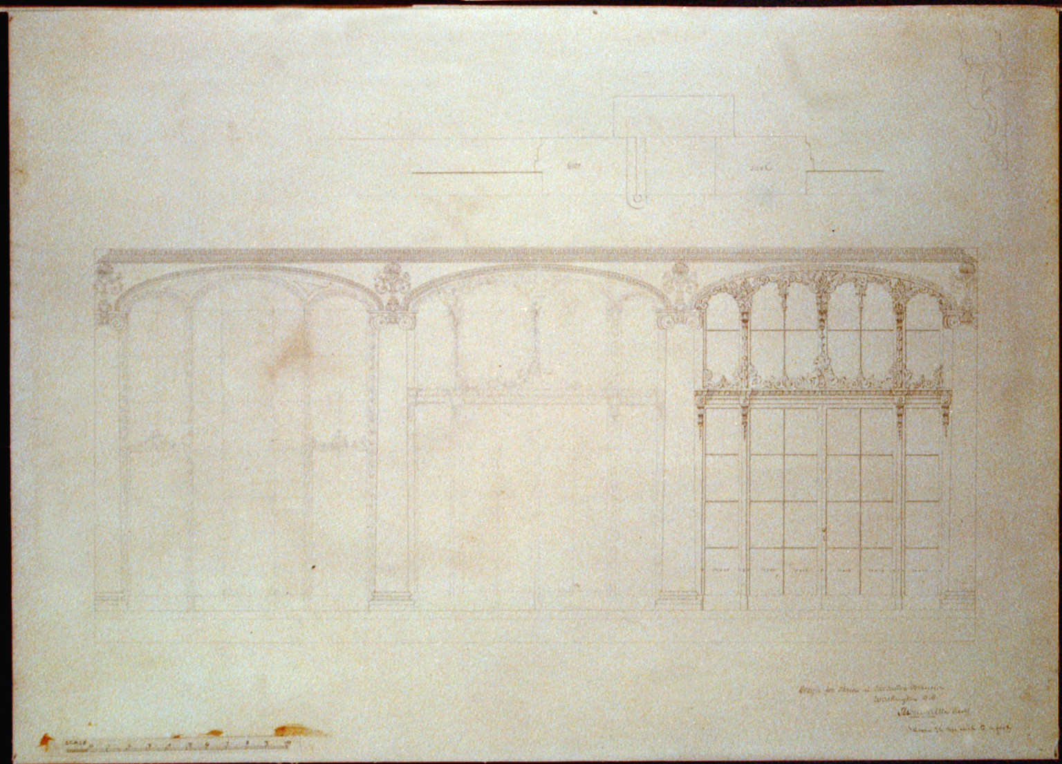 [The White House (Executive Mansion") D.C. Screen design door sash detail]", ADE - UNIT 2594, no. 9 (D size) [P&P]Check for an online group record (may link to related items) — historic drawing