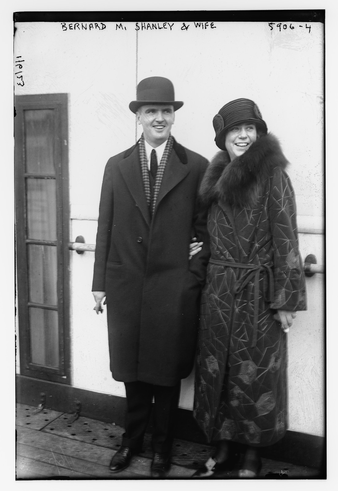 Bernard M. Shanley and wife, n/a — historic photograph