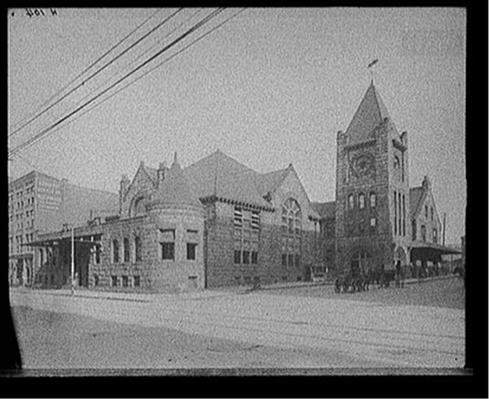 [New York Central Railroad depot, Syracuse, N.Y.], [between 1900 and 1915] — historic photograph