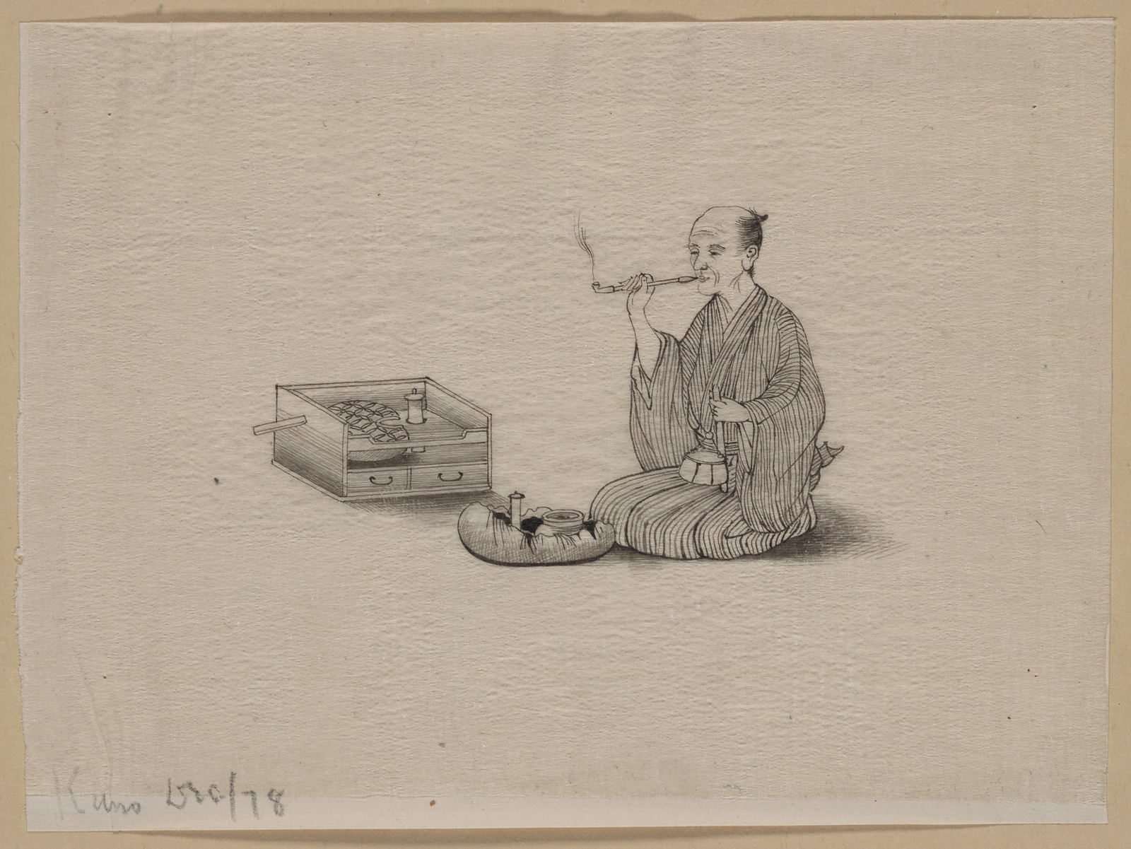 [Japanese drawing], 1750 — historic drawing