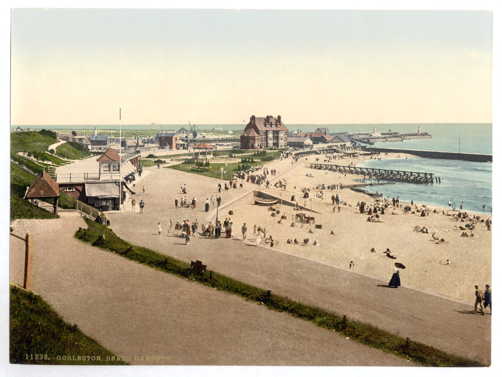 Beech i.e. Beach Gardens Gorleston England, [between ca. 1890 and ca. 1900]. — historic print